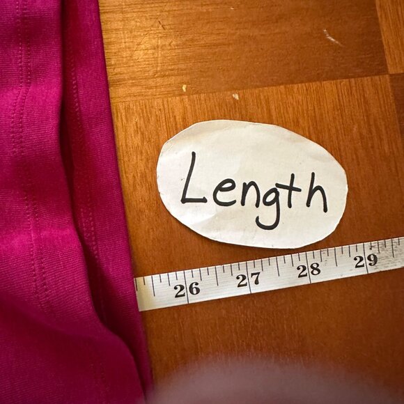 Lauren Ralph Lauren Fuchsia Long Sleeve Scoop Neck Top L Cotton Blend Womens - Picture 5 of 5